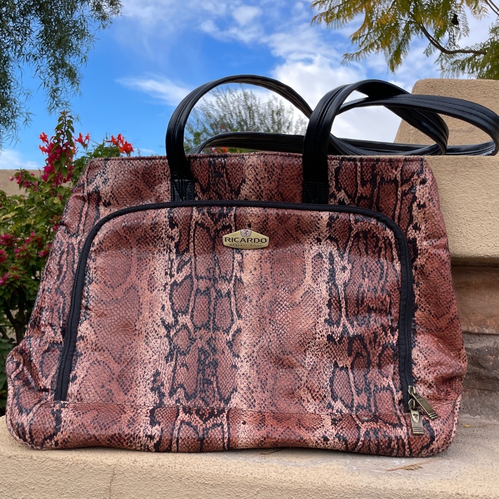 Ricardo Beverly Hills Snake Print Large Tote